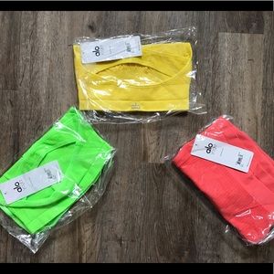 ALO YOGA NWT LOT of Power Crop Bras
